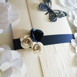 partecipazioni matrimonio carta perlata Sinfonia
