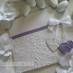 partecipazioni matrimonio carta perlata Calliope