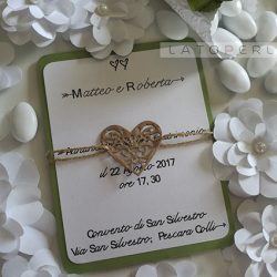 partecipazioni matrimonio carta perlata Talia