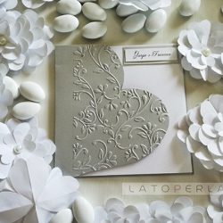 partecipazioni matrimonio carta perlata Cupido