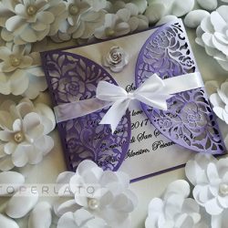 partecipazioni matrimonio carta perlata Afrodite