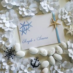 partecipazioni matrimonio carta perlata Psamate