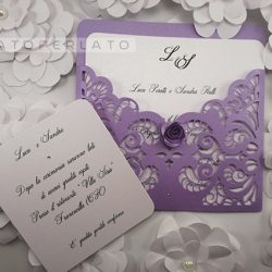 partecipazioni matrimonio carta perlata Olimpia