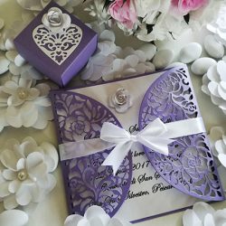 partecipazioni matrimonio carta perlata Afrodite