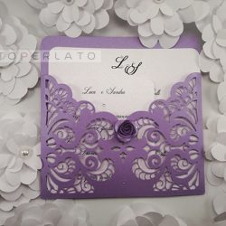 partecipazioni matrimonio carta perlata Olimpia