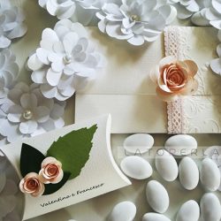 partecipazioni matrimonio carta perlata Penelope