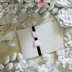 partecipazioni matrimonio carta perlata Ebe