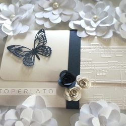 partecipazioni matrimonio carta perlata Sinfonia