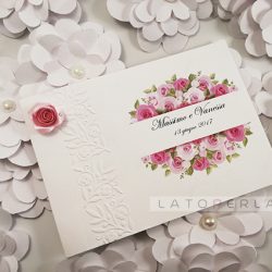 partecipazioni matrimonio carta perlata Clori