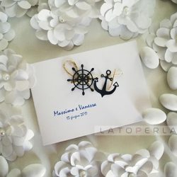 partecipazioni matrimonio carta perlata Poseidone