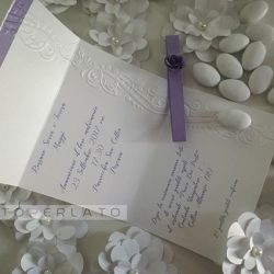 partecipazioni matrimonio carta perlata Elettra