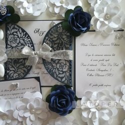 partecipazioni matrimonio carta perlata Afrodite