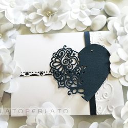 partecipazioni matrimonio carta perlata Aura