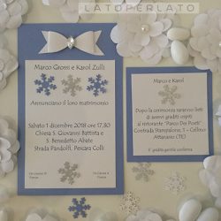 partecipazionematrimonio carta perlata Cristallo
